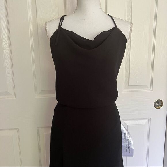 Dress the Population Cheyenne Crepe Halter Open Back Dress Black XS MSRP $248 - Picture 5 of 13